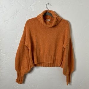 For Love & Lemons Knitz cozy turtleneck sweater size: XS